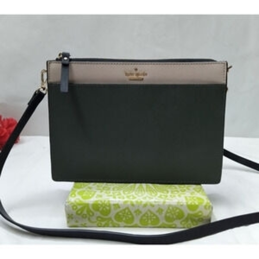 Kate Spade Black and Tan Crossbody Bag